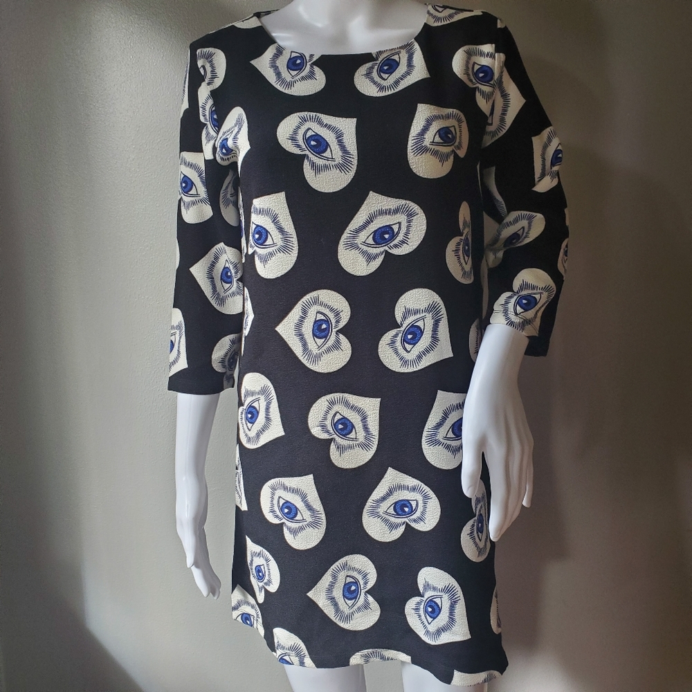 Kama by Yang mini dress Eyes print RARE